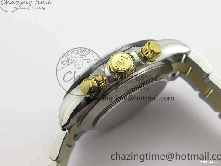 0402 WellDesigned Daytona SS YG Ceramic Bezel JH Best Edition Sliver Gray Dial On SS YG Bracelet A 3532